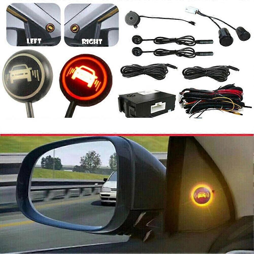 Car Blind Spot Detection System Lane Change Warning System BSD Warning Light Blind Spot Driving Warning Light Cars Safety Drivin