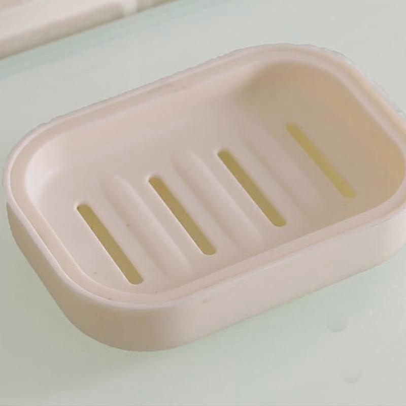 Vogue Japanese Style Toilet Plastic Drain Soap Box Multi-scene Double Soap Box Square Soap Box with Cover Soap Tray Multi-functi