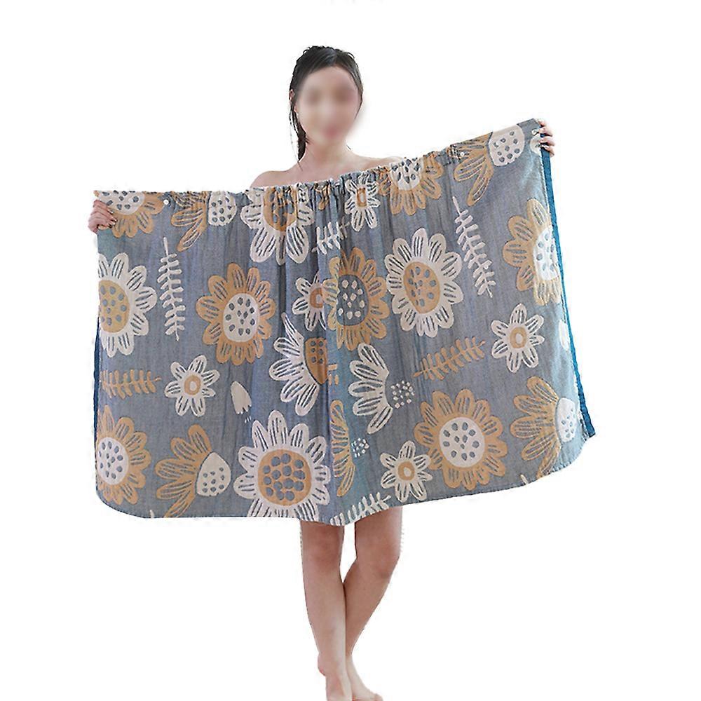 Women's Spa Body Wrap with Adjustable Closure Knee Length Bathrobe