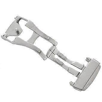 2026 Compatible With18mm Stainless Steel Watch Strap Folding Buckle Clasp , Smooth #18mm