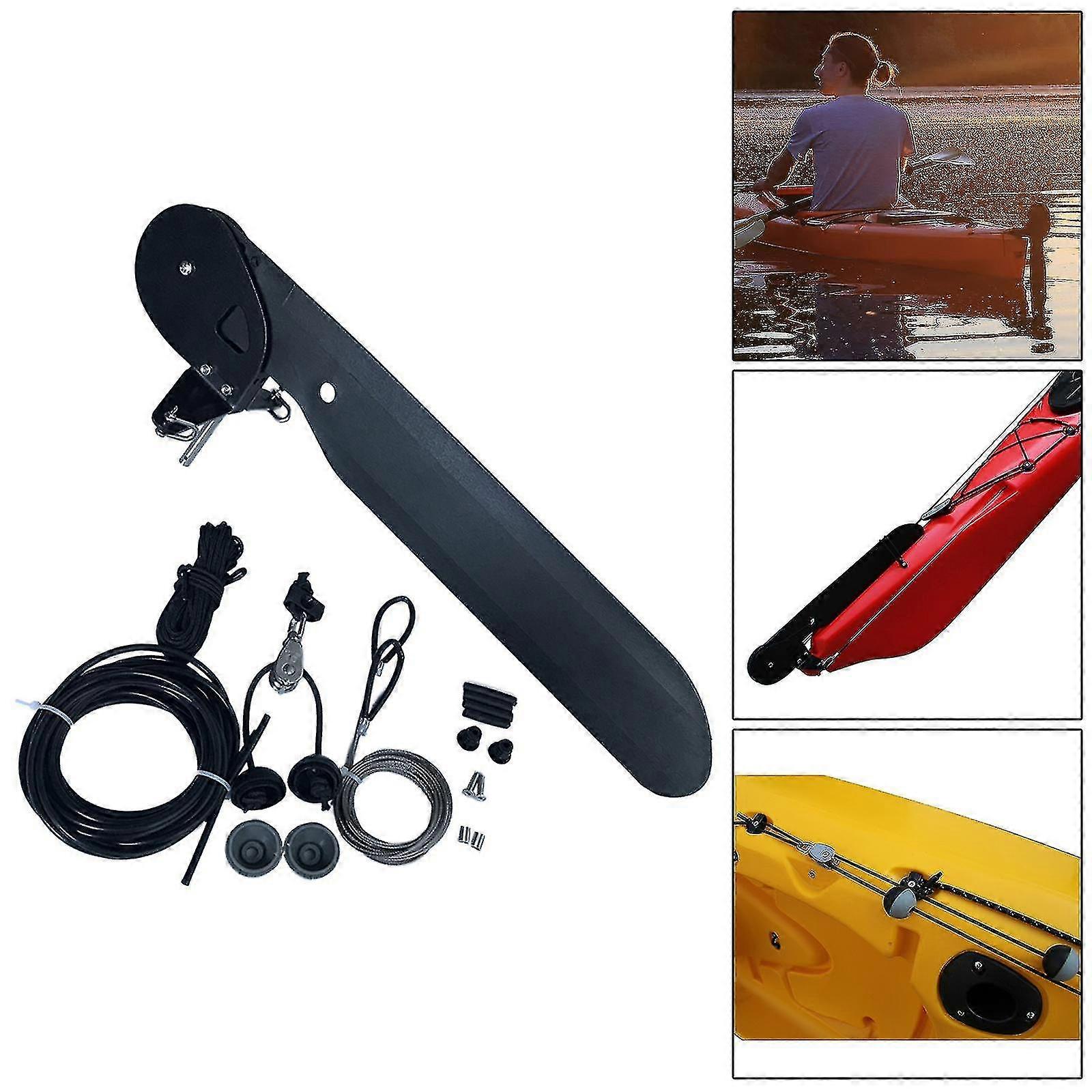 Kayak Rudder, Fishing Watercraft Canoe Nylon Boat Rudder Replacement Parts Foot Control Steering System For Kayak Accessories
