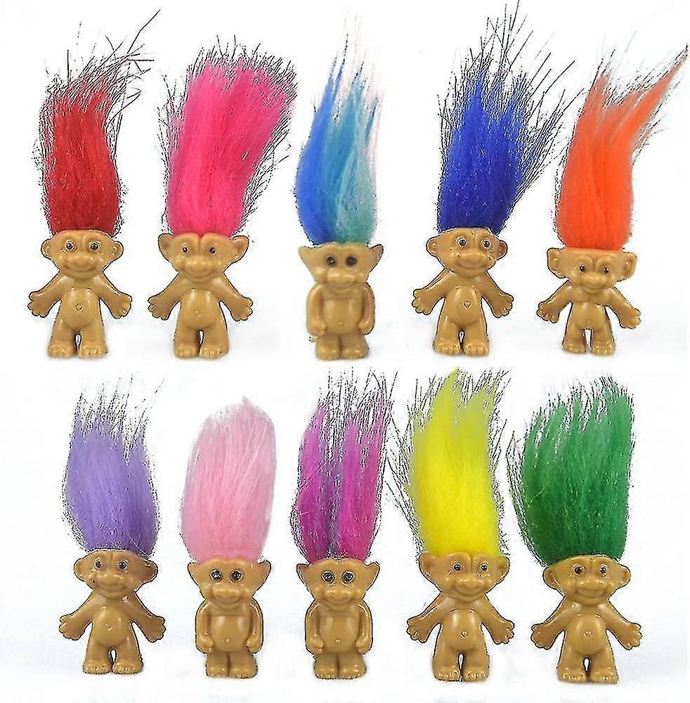 10 Pieces Mini Troll Dolls