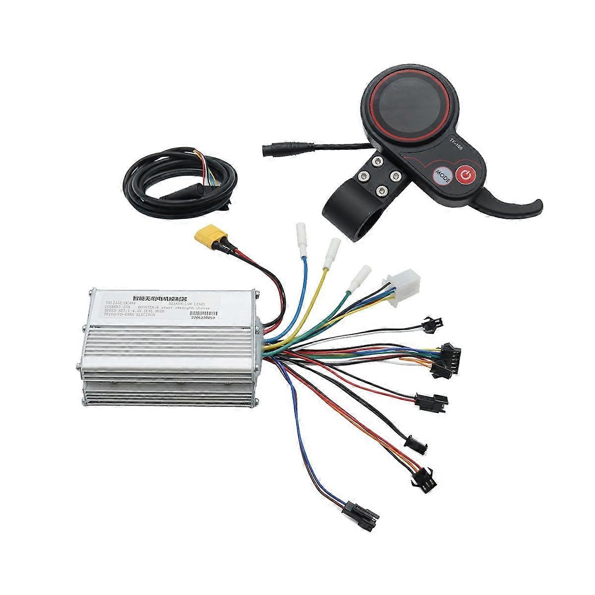 48V 25A Electric Scooter Controller Dashboard Kit with TF-100 Display Scooter for Electric Scooter
