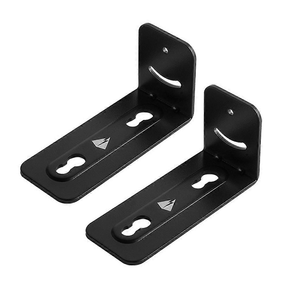 2Pcs Soundbar Stand Universal Anti-Slip Metal Sound Bar Wall Mounting Holder for Home