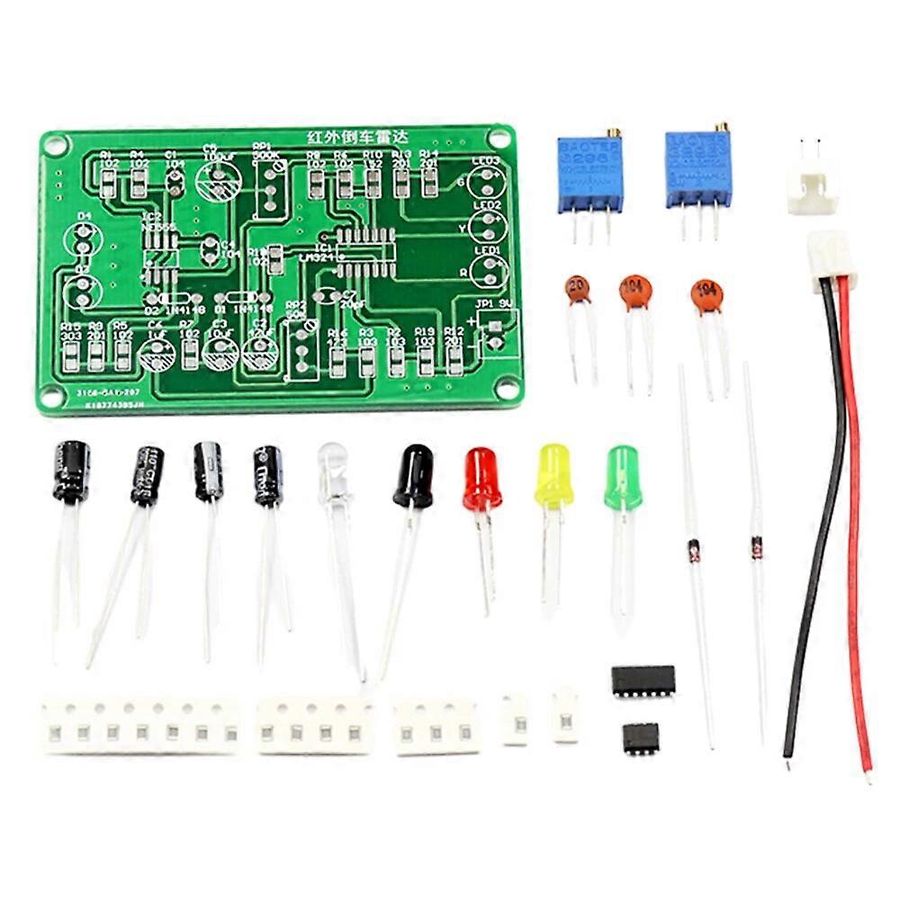 DC9V Geïntegreerde Infrarood Afstandssensor Meten Transducer Sensor Infrarood Omkerende Radar DIY Kit