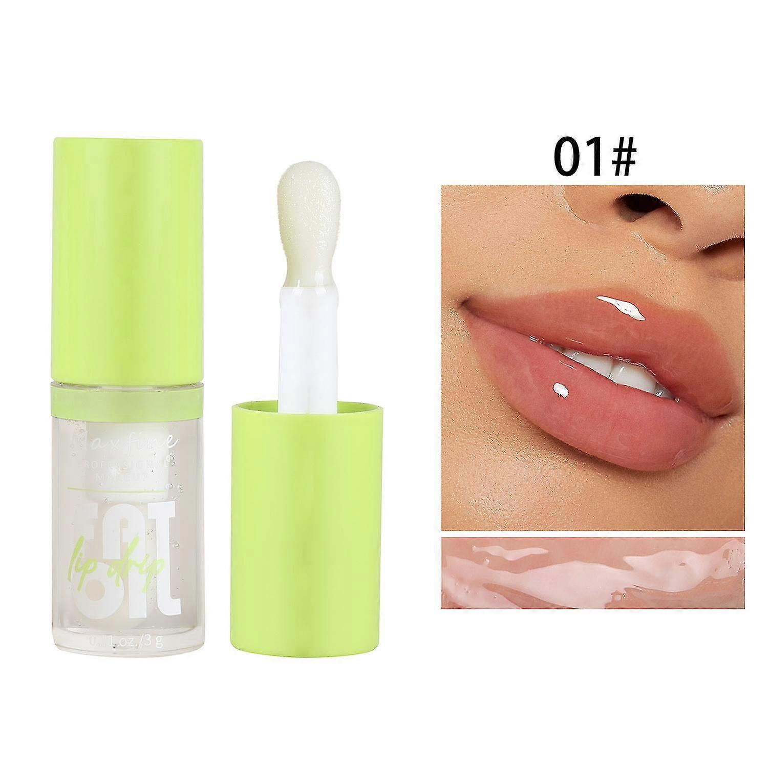 Lip Glaze Lip Gloss Lipstick Mirror Water Mist Non-stick Cup, Moisturizing, Shiny And Vegan Tinted Lip Gloss - 6 Colors