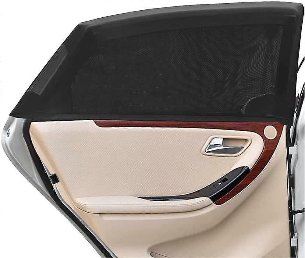 Baby Car Sun Shade Window Sock: 2pcs Universal Rear Side Window Sun Shade Protector for Auto SUV Protect Child & Pets Block UV Rays | Heat BlackM