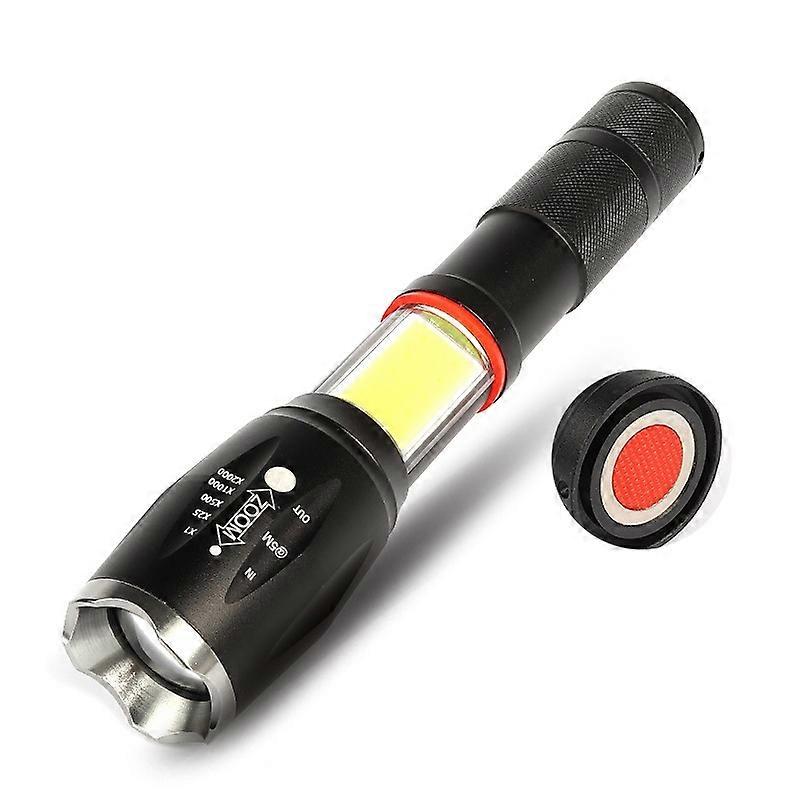 Powerful Flashlight Telescopic Focusing Mini Flashlight Magnet COB Flashlight Mini Portable