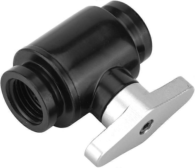 G1/4" Female Water Ball Valve with Handle for Computer Water Cooling System,High Quality Brass, Nickel Plated, Easy Control, Tight Sealing(Black Switc