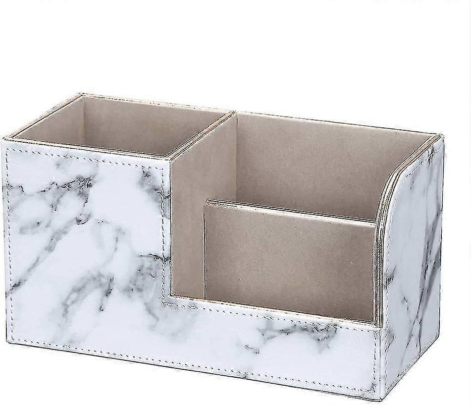Pencil Holder (gold Border & White Marble)