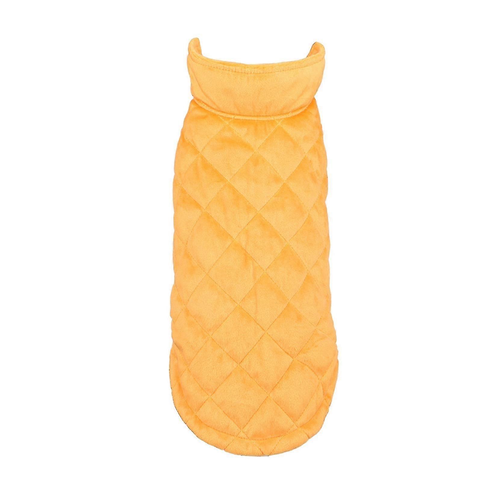Pet Apparel Solid Color Keep Warmth Skin-friendly Pet Dog Vest Coat Outfit For Winter