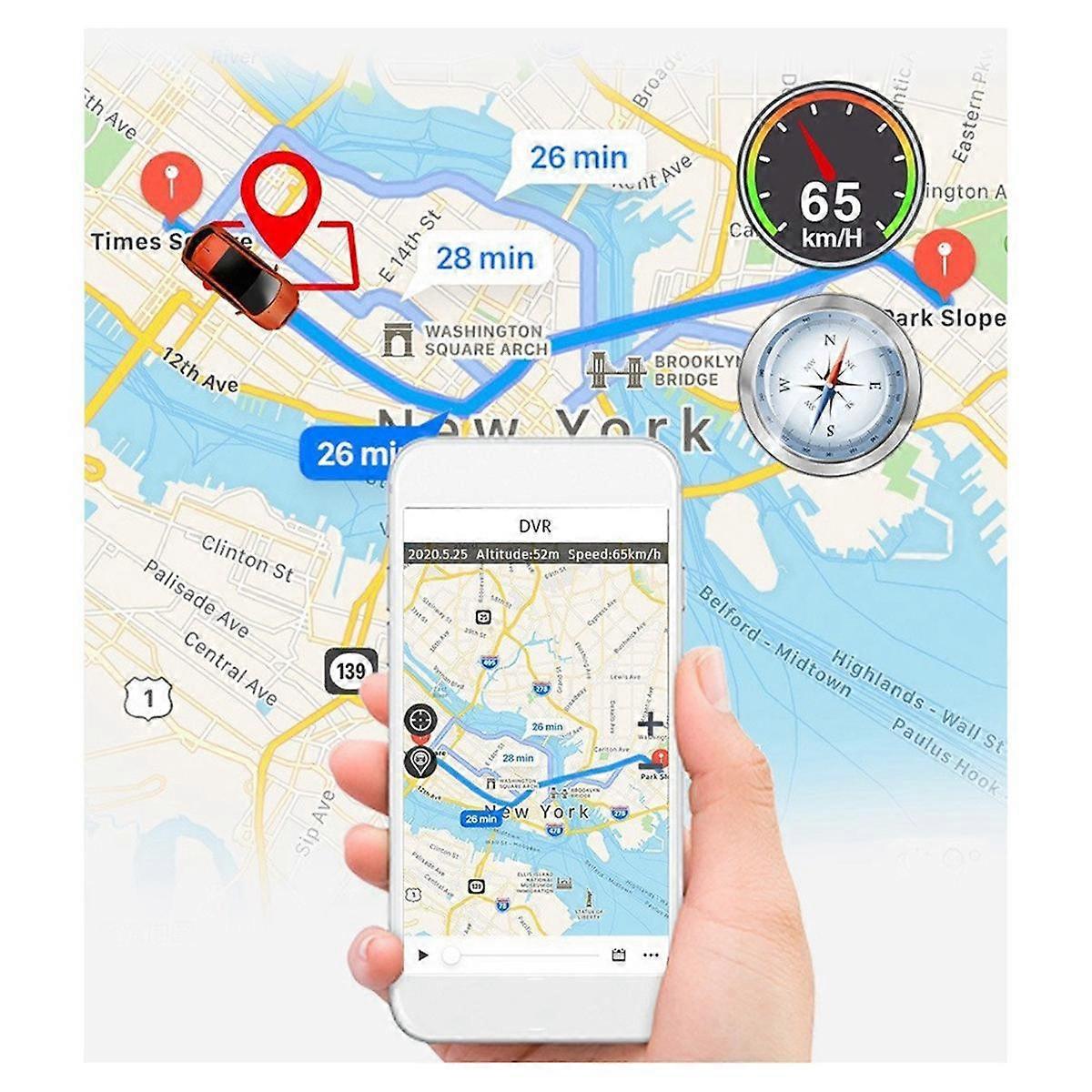T8 Driving Recorder 4K HD Dual Recording Night Vision Wireless WIFI Interconnection GPS Track Car Camera