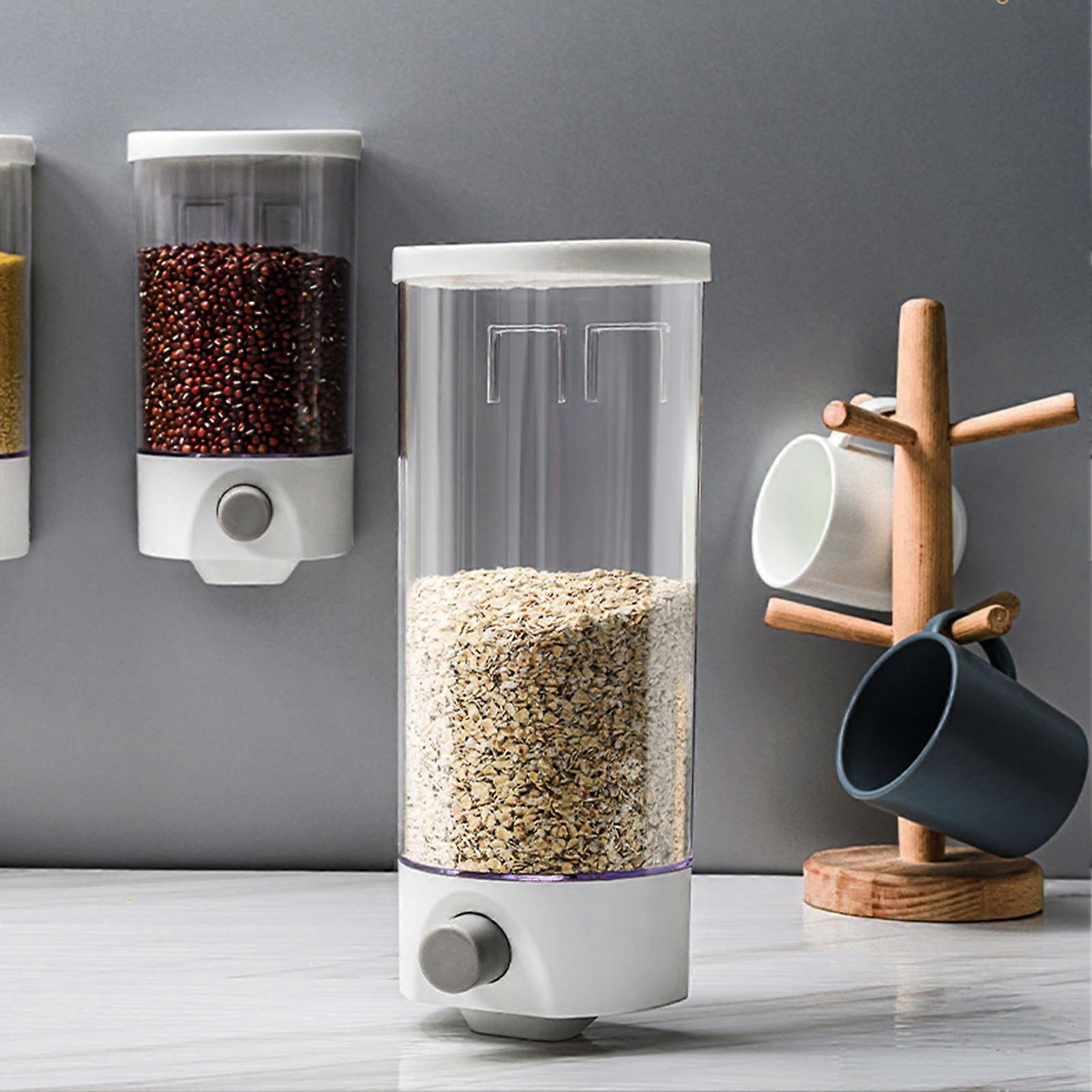 Wall-Mounted Cereal Dispenser Convenient to Use and Easy to Clean Storage Box for Living Room Kitchen