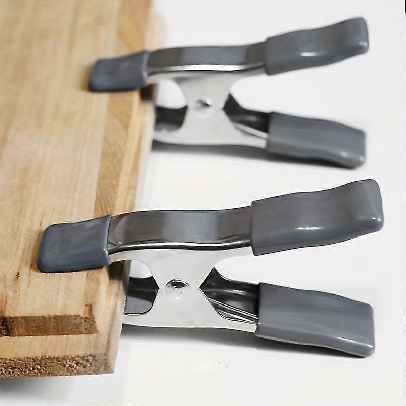 2-Pack Heavy Duty Metal Spring Clamps - Versatile A-Line Clamps for Secure Backdrop, Oilcloth & Wedding Dress Hold - Durable Carpenter Tools for Studi
