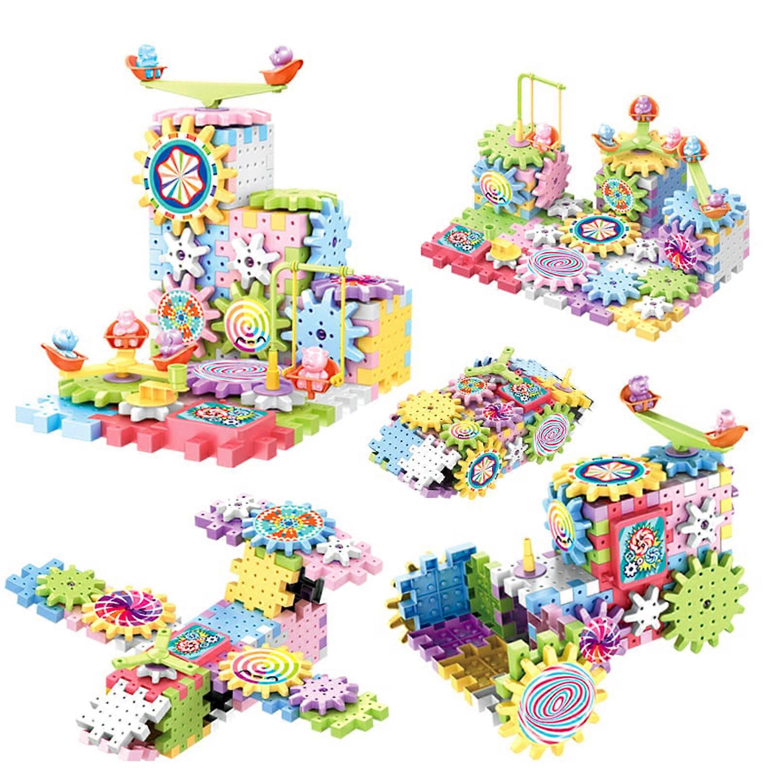Children's Electric Building Blocks Assembled Electronic Gear Assembling