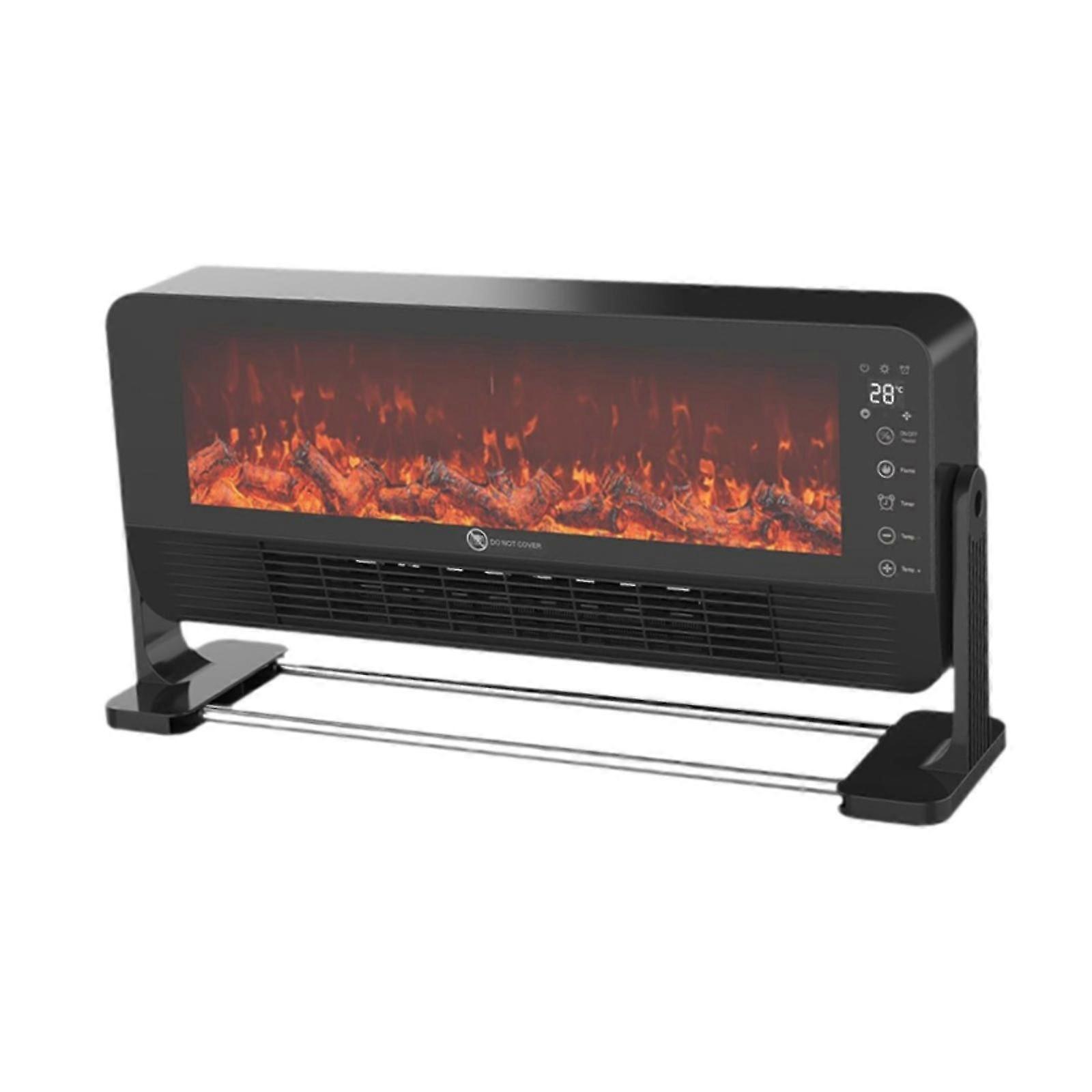 Electric Fireplace Heater EU Plug Creative for Desktop Apartment Living Room