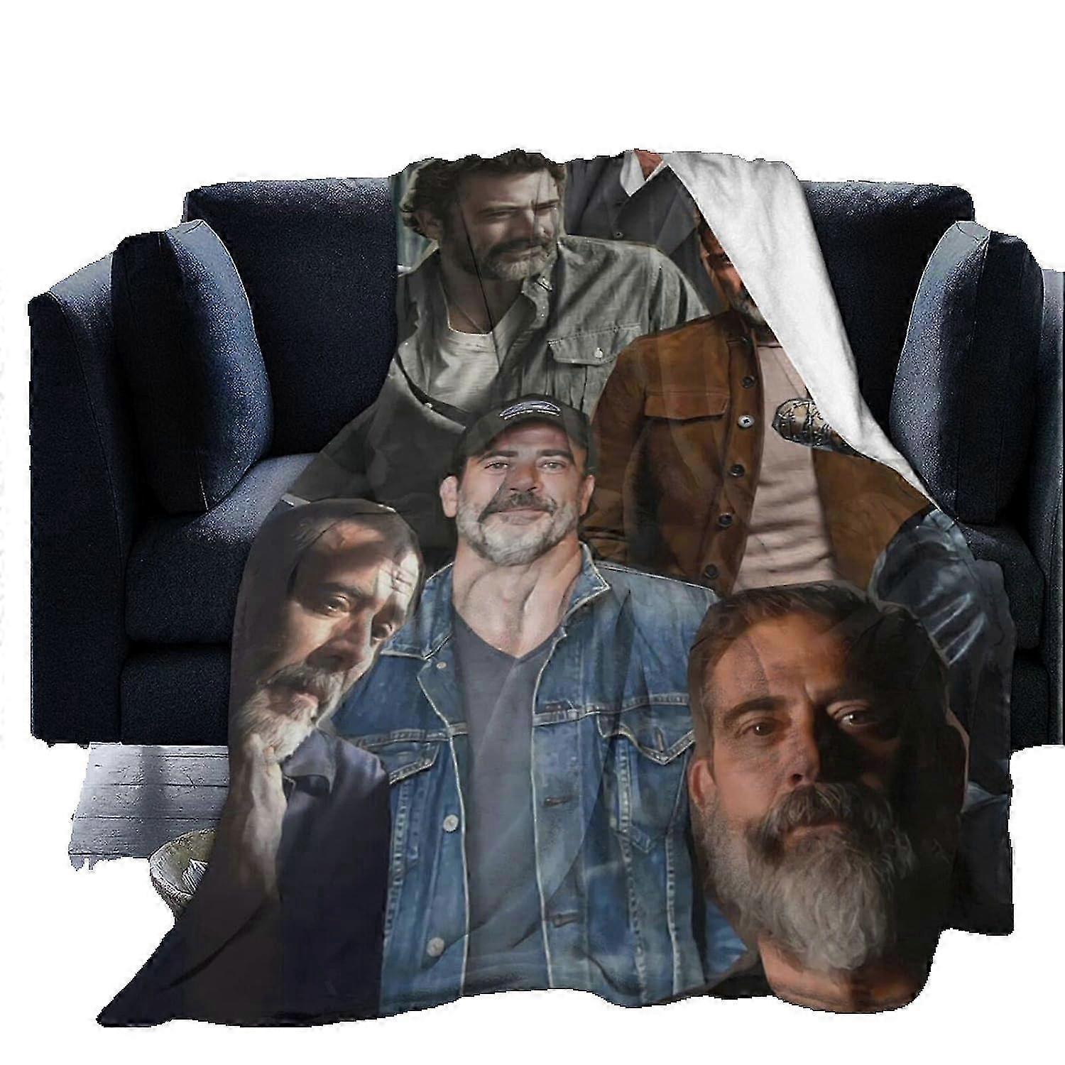 جيفري دين مورغان بطانية صوف ناعمة دافئة للأريكة أريكة مكتب سرير التخييم رمي أفخم مريح للشاطئ جميع الفصول Usjvrivjh2410