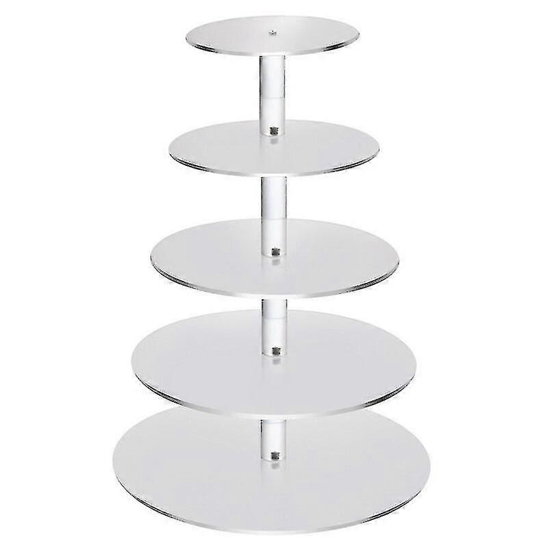 Transparent Removable  Acrylic Round Cupcake Stand Cake Dessert