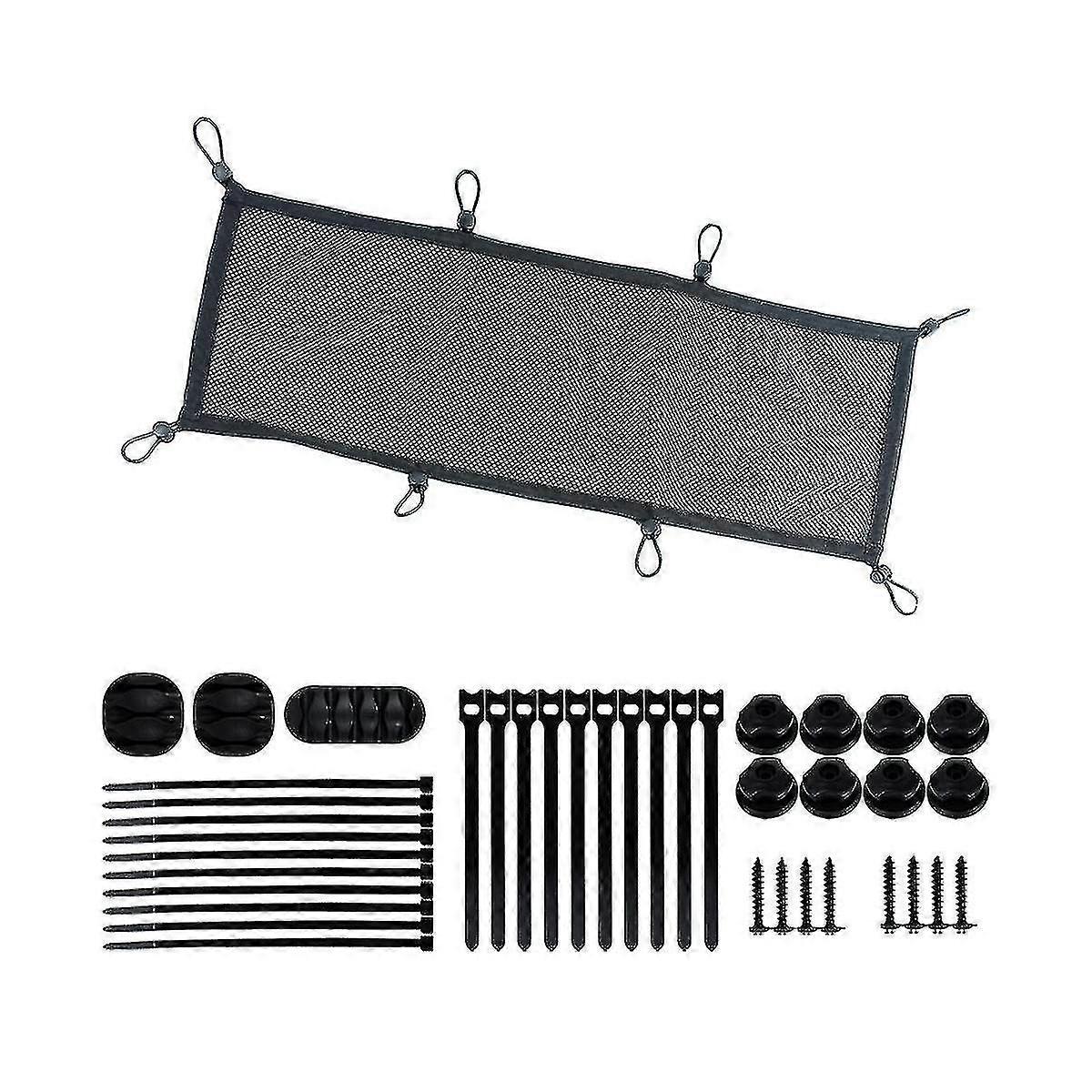 Cable Management Net Under Desk, Extra Cable Net, Flexible Privacy Mesh Cable Management Net, Under