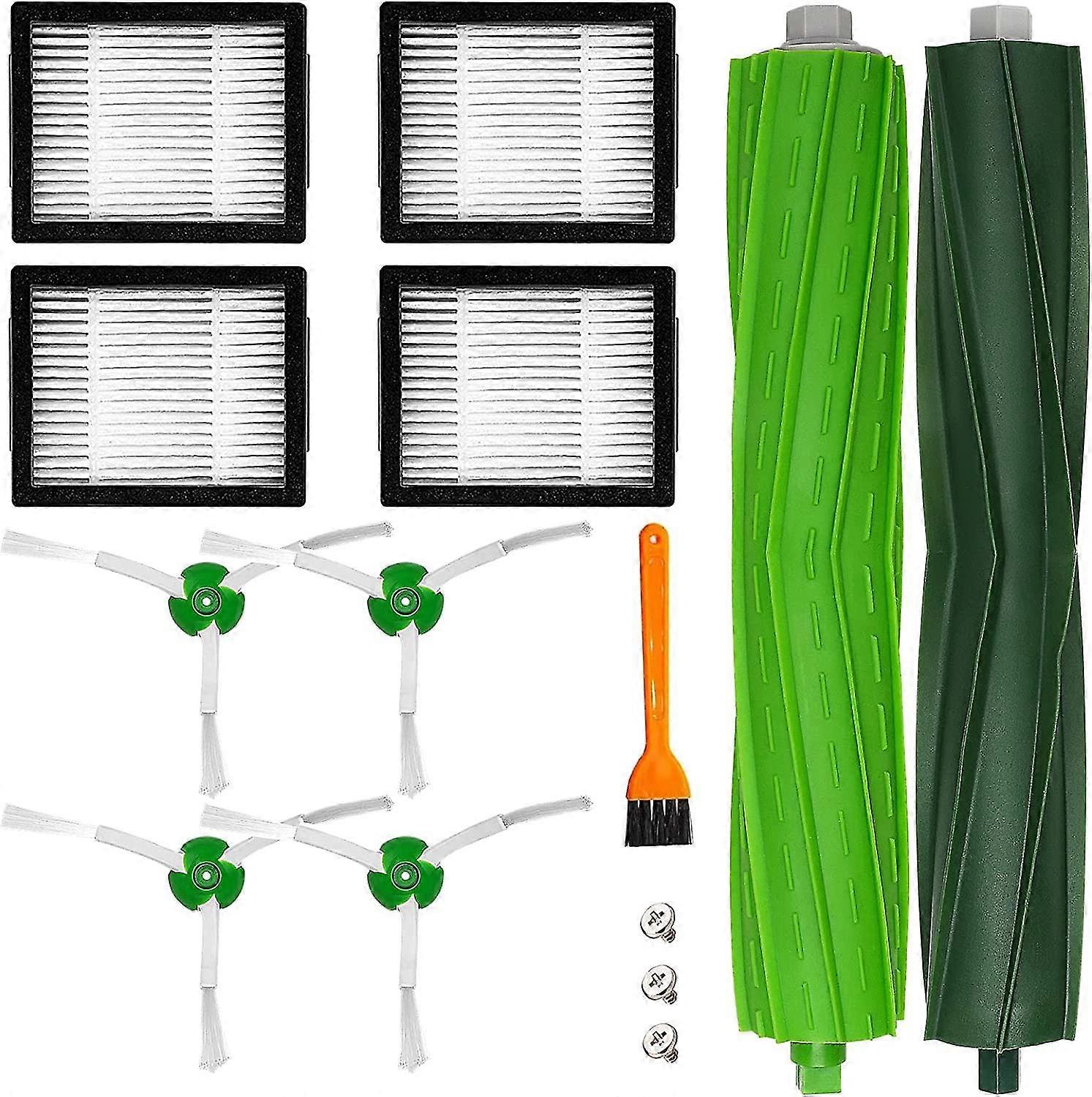 Replacement Parts Brushes Compatible With Irobot Roomba I,accessories Kit Filters Side Brushes Rubber Brushes