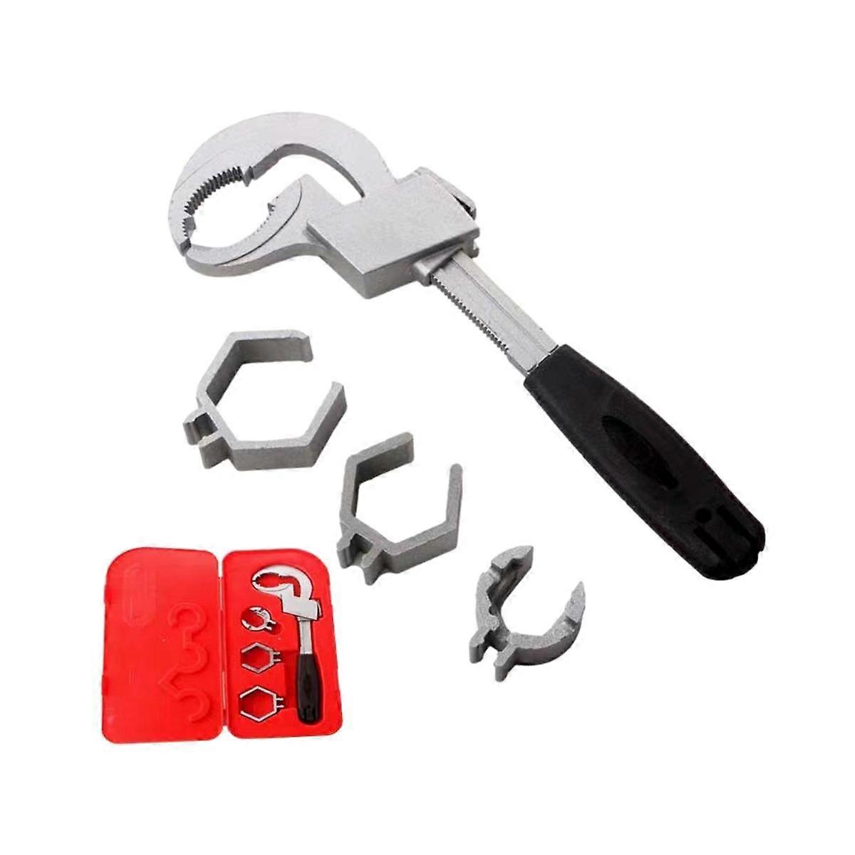Universal Adjustable Double-Ended Wrench, Multifunctional Bathroom Wrench Pipe Repair & Home Access