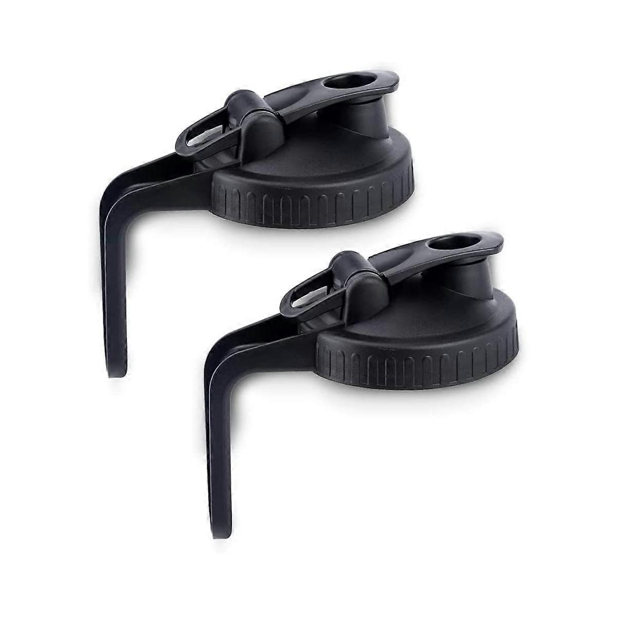 Wide Mouth,Flip Cap Lid with Handle with Leak-Proof Seal and Easy Pour Spout,Reusable Canning