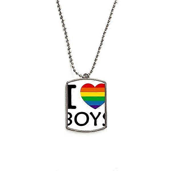 Bisexuals Support Stainless Steel Pet Tag Pendant