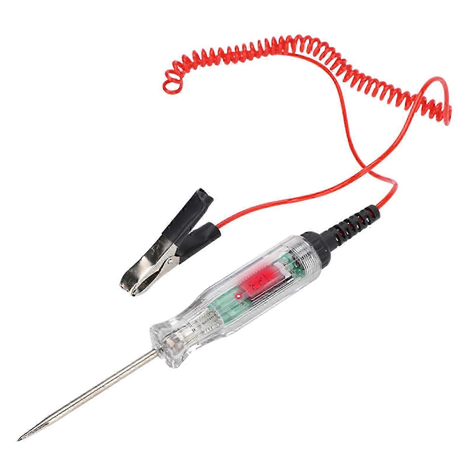 Automotive Circuit Tester, 3-120V Upgraded Voltage Tester Portable Electric Test Pen with LCD Display Indicator Light
