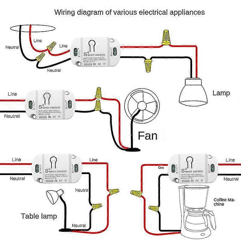تويا واي فاي التبديل الذكية 10A الموقت اللاسلكي المنزل الذكي الصمام الخفيفة الحياة الذكية APP التحكم الصوتي الآلي