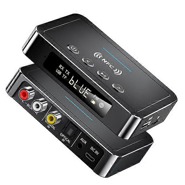 Bluetooth 5.0 Receiver Transmitter FM Stereo AUX 3.5mm Jack RCA Optical Wireless Handsfree Call NFC Bluetooth Audio Adapter TV