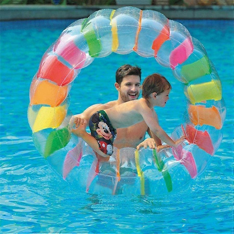 Inflatable Pool Water Wheel Roller,Colorful Water Rolling Wheel Float for Kids,Pool Float Toy for Swimming Pools, Lakes, Beaches, Lawns
