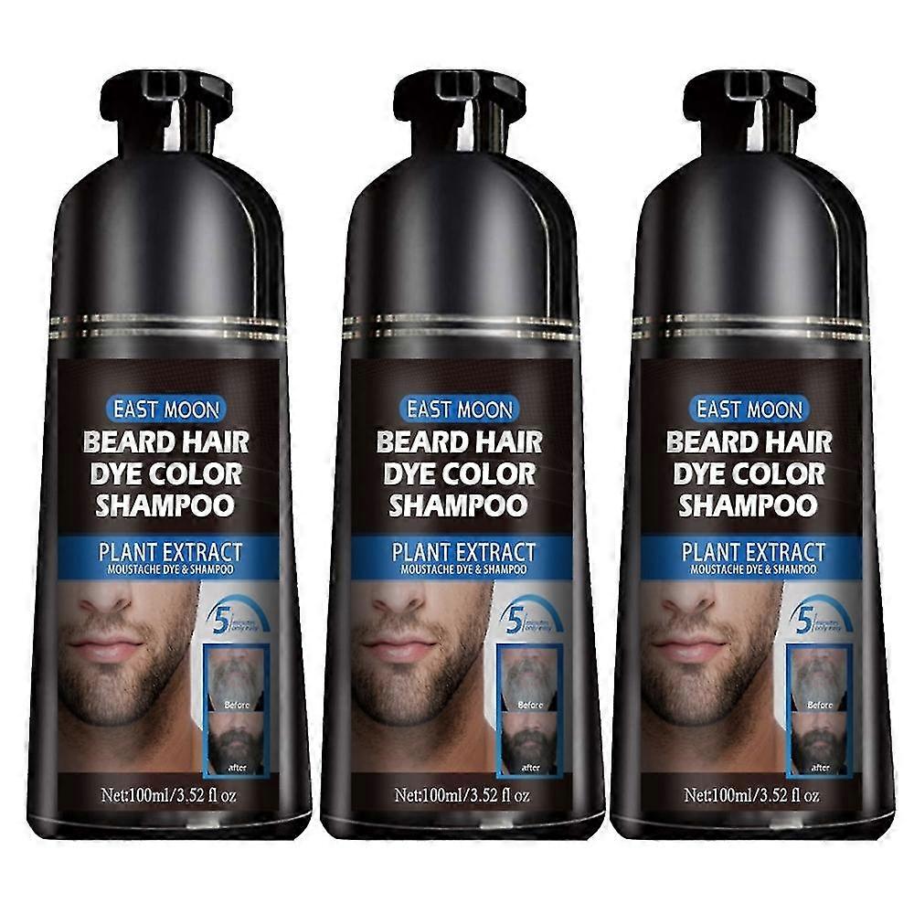 3pcs Dye Men Mustache Dying Darkening