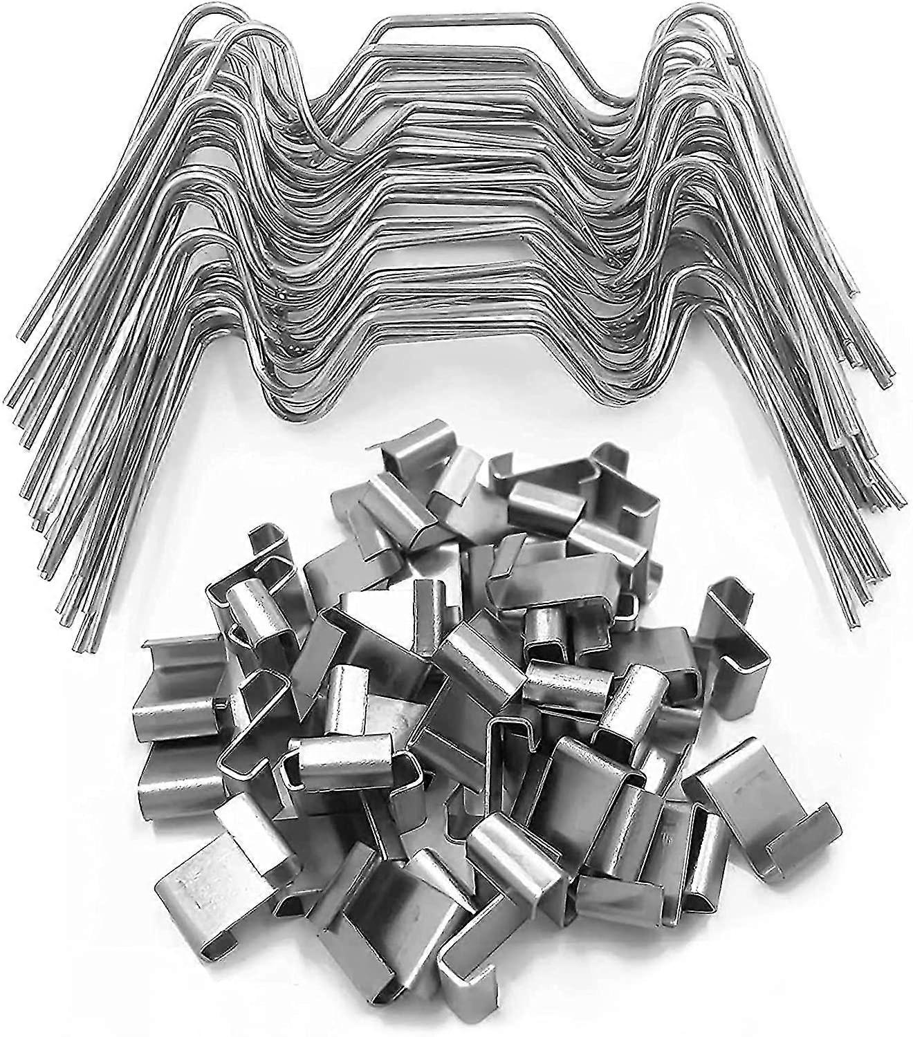 100 Pinces De Serre En Acier Inoxydable 304 | Pour Fixer Panneaux Polycarbonate | Résistent Aux Intempéries