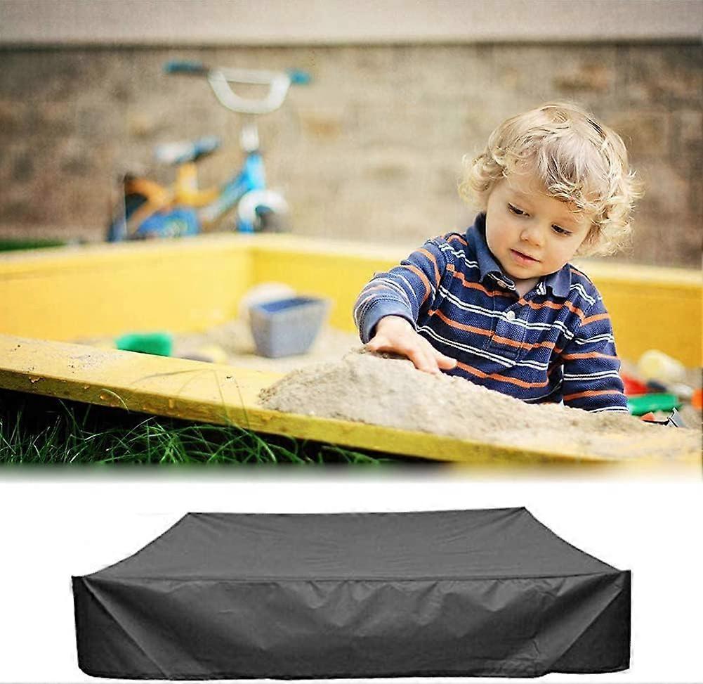Sandbox Cover, Sandbox Cover, Sandbox Cover, Waterproof and Dustproof Oxford, with Drawstring, for Sandbox, Pool, Garden or Farm. (150 Black)
