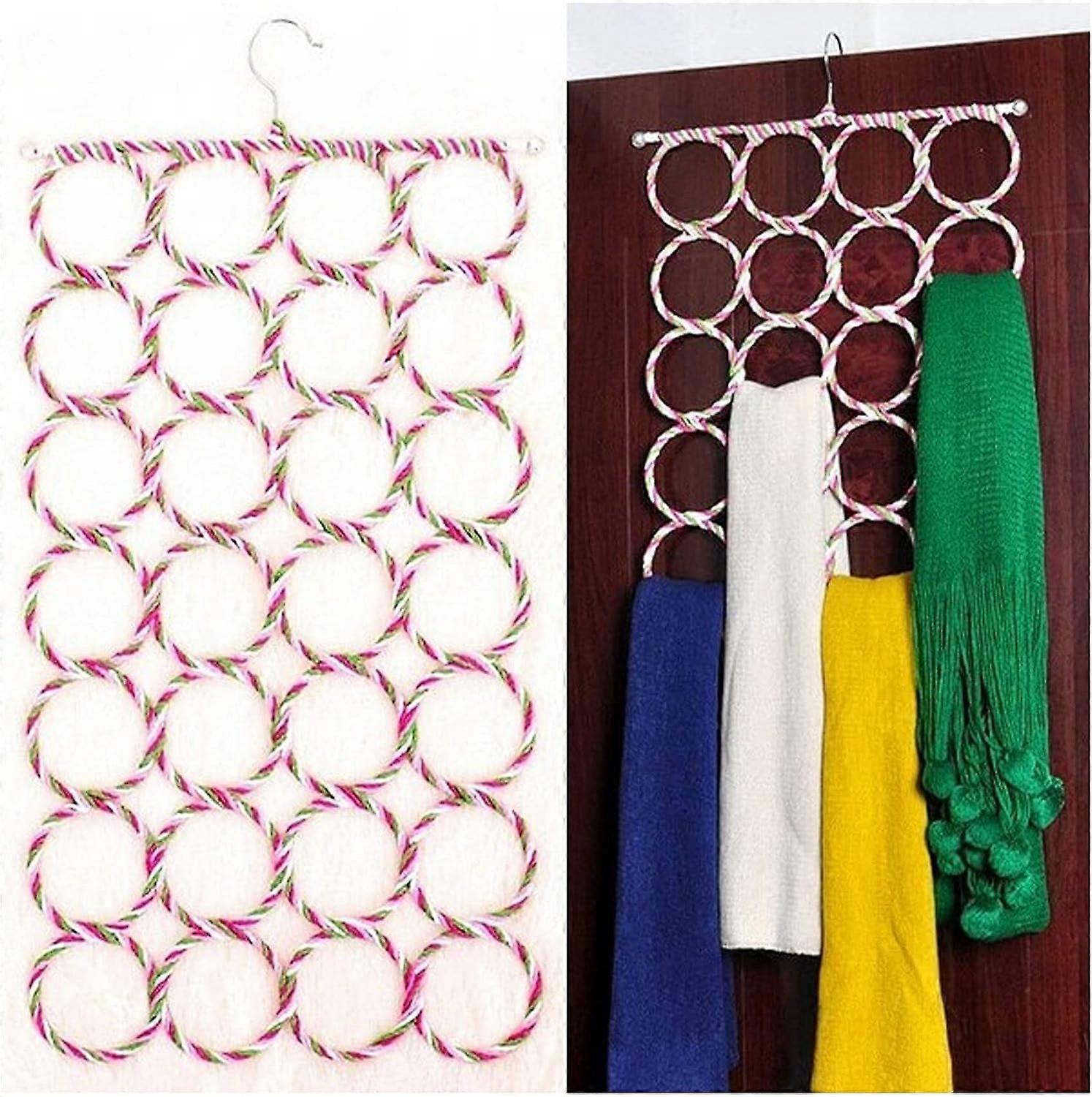 Complement Shawls Hangers Belts Scarves Tie Rings Wardrobe Organizer Hooks