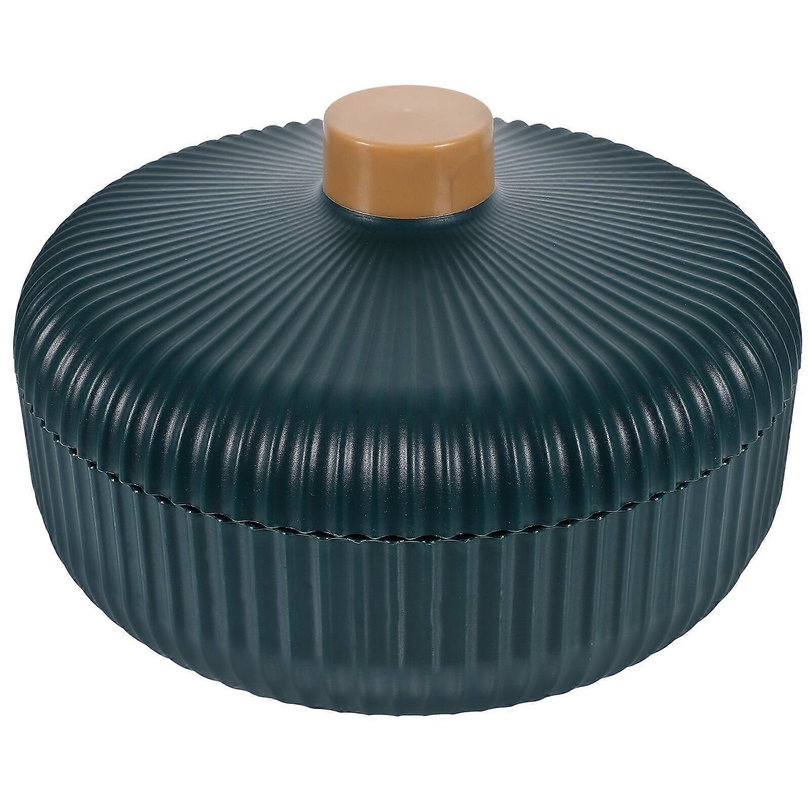 Lidded Dried Fruit Case Desktop Candy Case 3-Compartment Snack Storage Box