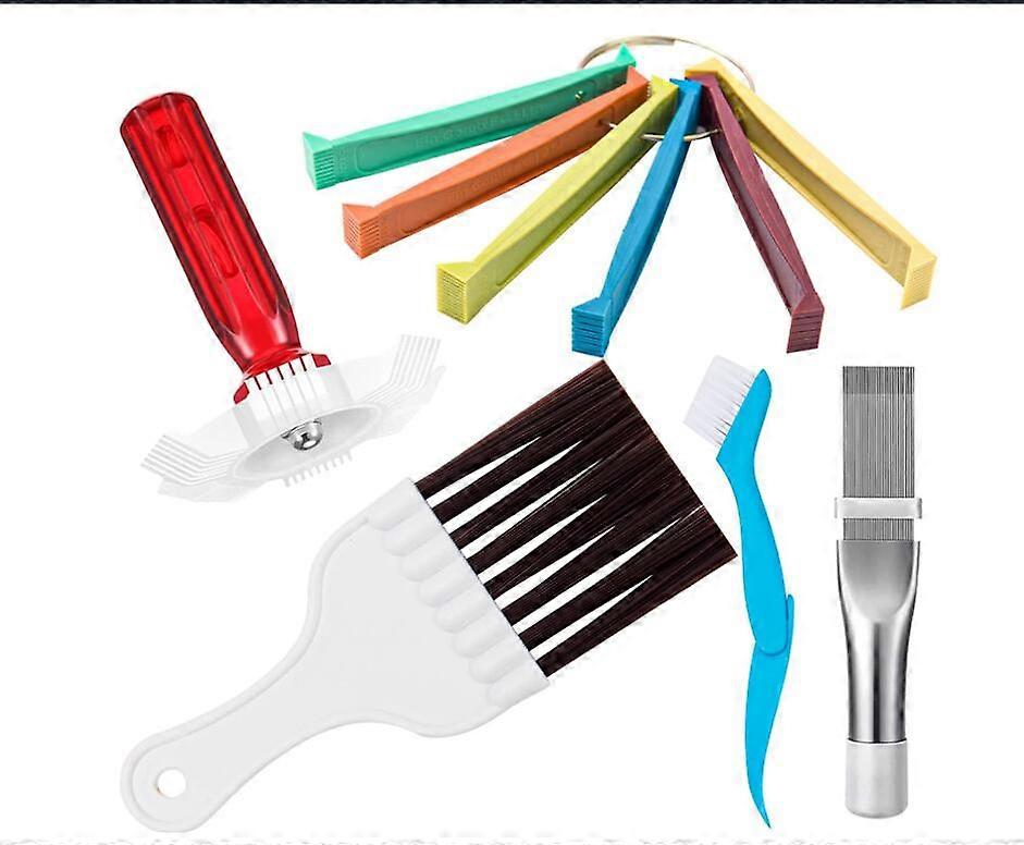 1 Set Radiator Fin Combing Tools Comb Condensers Appliances Cleaning Tools AC Condenser Brush
