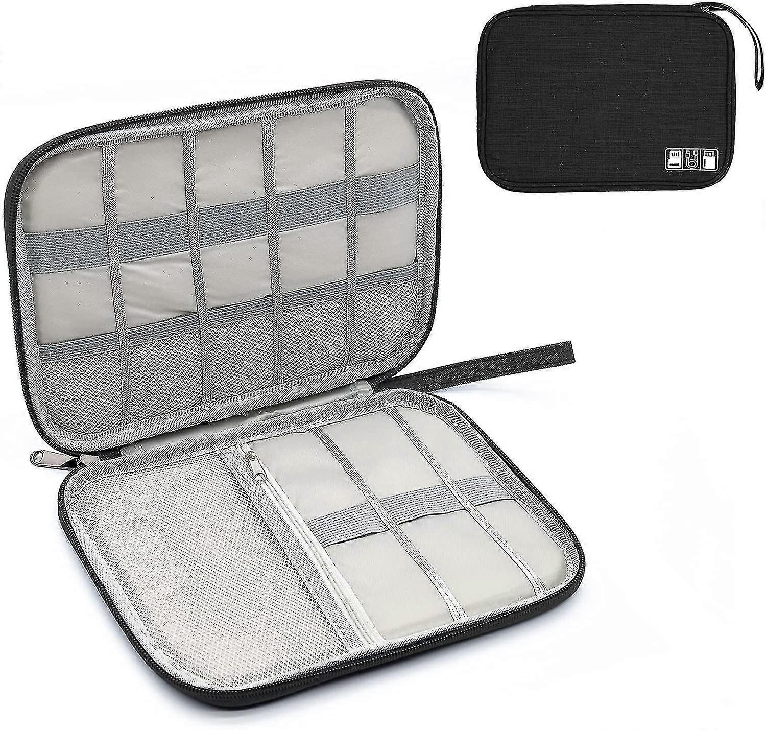 Cable Organizer Bag Waterproof Cable Bag Small With Loop Hard Drive Bag