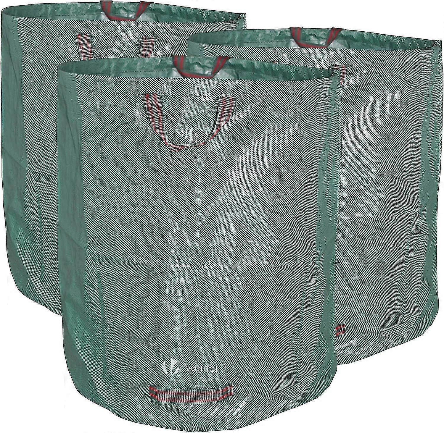 Xxl أكياس حديقة مجموعة من 3 حقيبة حديقة 272l الثقيلة حديقة أكياس النفايات حديقة كيس النفايات الثقيلة PP كيس النفايات مجموعة من 3 حديقة أكياس النفايات حديقة القمامة