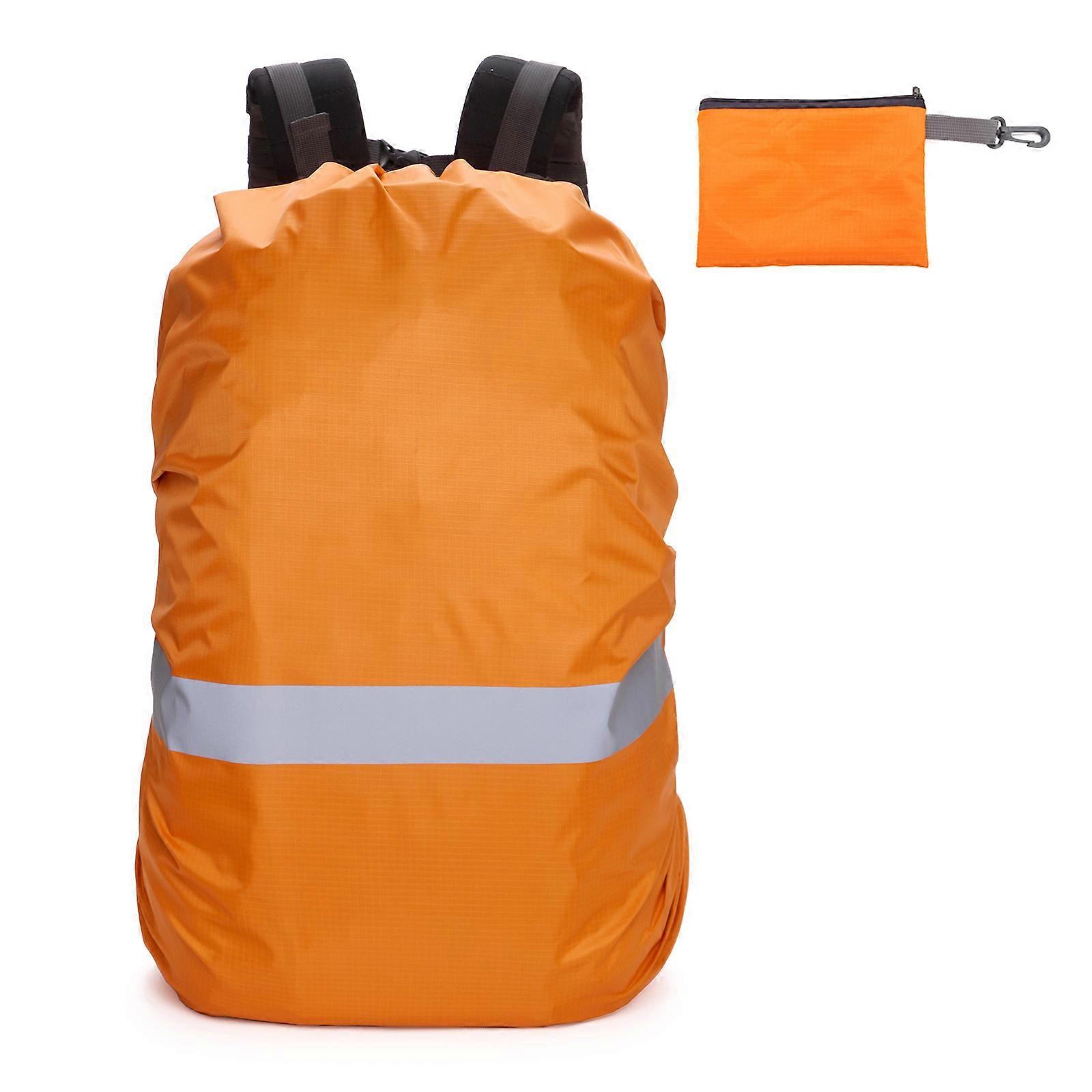 Waterproof Reflective Backpack Rain Cover w/ Adjustable Straps