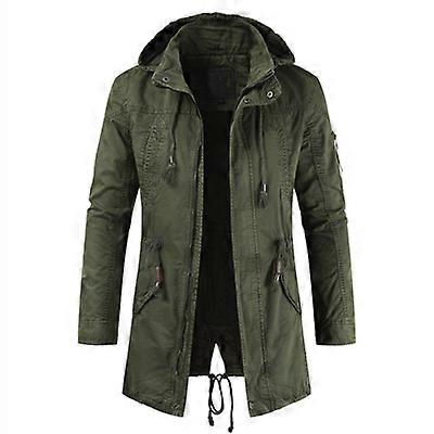 Fashion Army Outerwear Fashion Army Green Jacket With Hood Men's