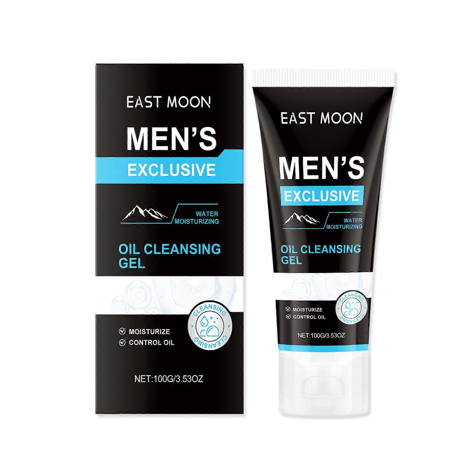 Men's Oil Control Cleansing Gel - Deep Clean, Moisturizing, Refreshing, 100g