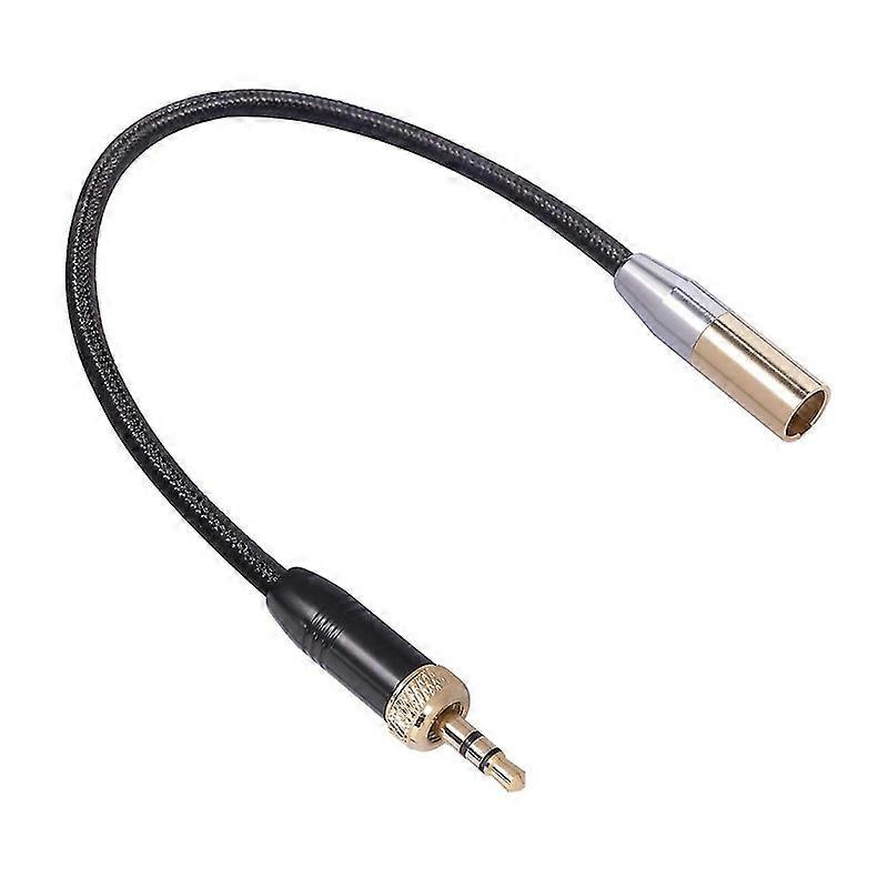 Adaptérový kábel audio mikrofónu s vnútorným závitom 3,5 mm samec na MINI XLR 3PIN pre audio kábel zrkadlovky