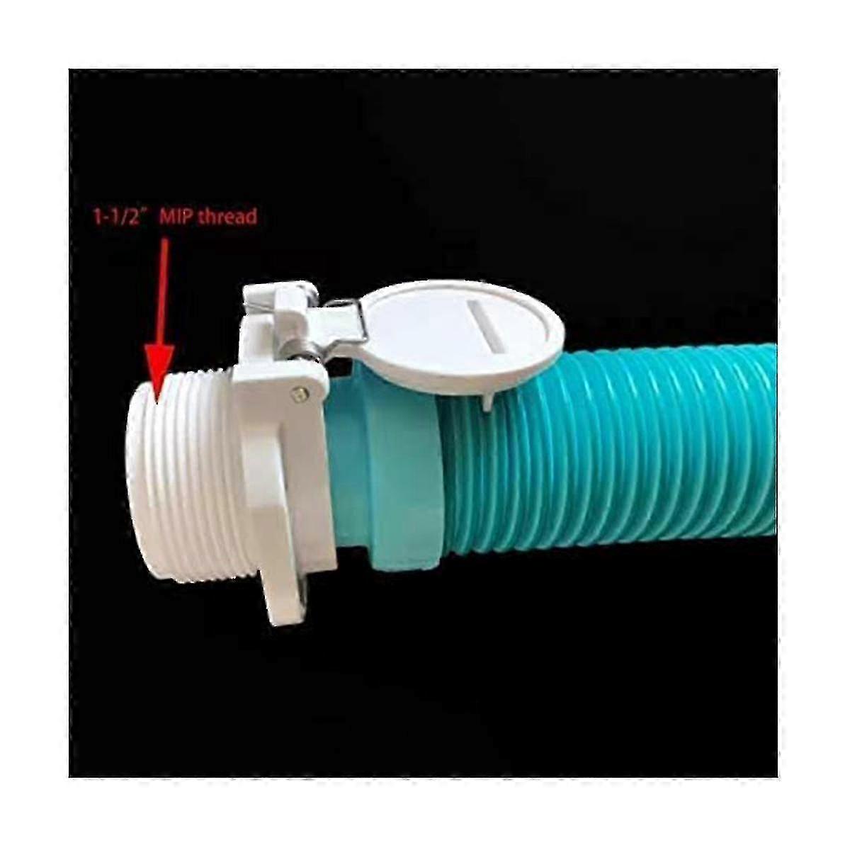 thumbnail image 2 of Swimming Pool Return Vac Lock Safety Wall Hose Fitting - For Hayward - 1.5" White 2 of 6