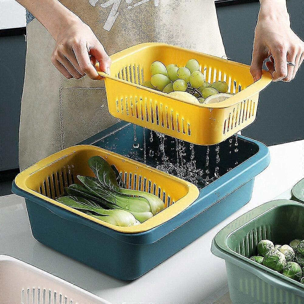filte household multifunctional washing drain storage basket folding
