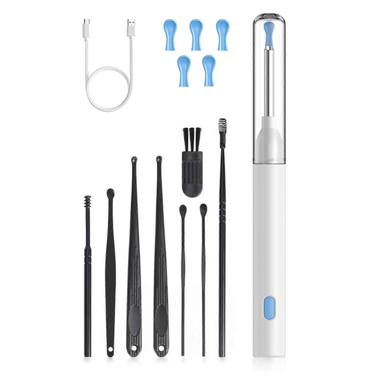 High Definitions Visual Ear Pickers Kit Portable Ear Cleaner Kit with Soft Ear Scoops Ear Wax Remvoal Tool
