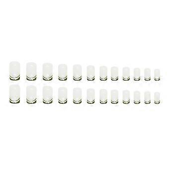 Faux ongles blancs légers et faciles à coller Ongles Modèle de colle à la gelée