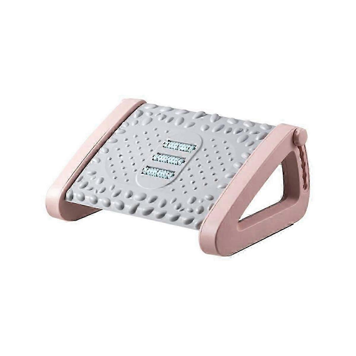 Foot Rest Stool Adjustable Foot Stepping Platform With Rollers Foot Resting Stool Comfortable Massa