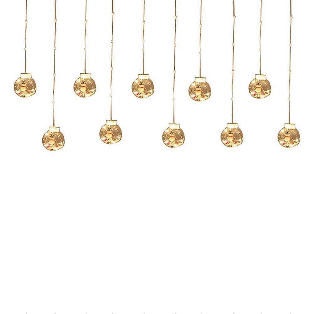 LED Christmas Tree Wishing Ball Curtain Light String Christmas Holiday Decoration Curtain Light Str