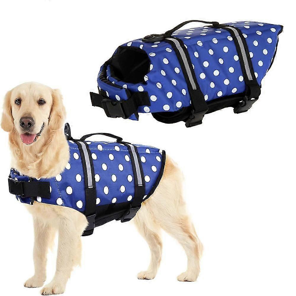 Dog Life Jaet, Adjustable Doggie Life Jaet Pet Life Preserver With High Buoyancy Dog Lifesaver,1529